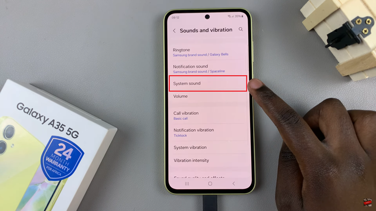 How To Enable & Disable Charging Sounds On Samsung Galaxy A35 5G
