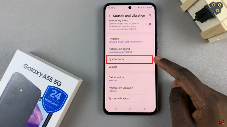 How To Enable & Disable Charging Sounds On Samsung Galaxy A55 5G