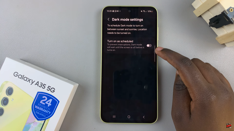 How To Enable & Disable Dark Mode On Samsung Galaxy A35 5G