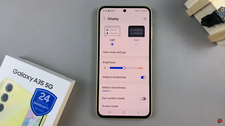 How To Enable & Disable Dark Mode On Samsung Galaxy A35 5G