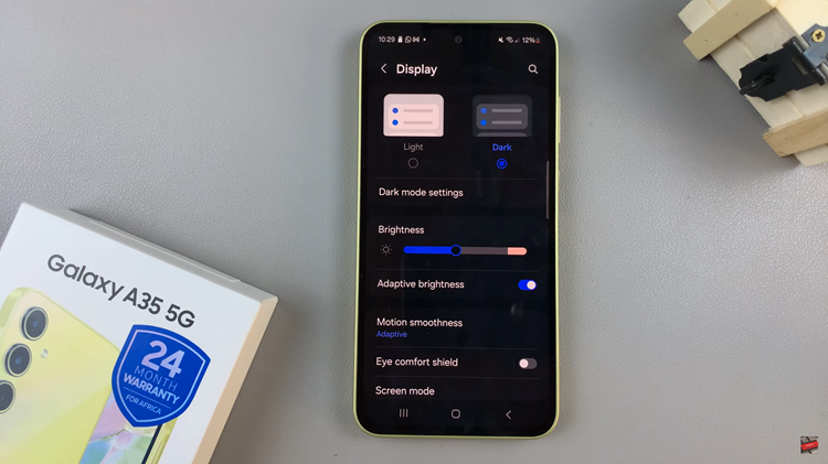 How To Enable & Disable Dark Mode On Samsung Galaxy A35 5G