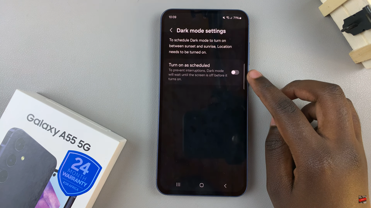 How To Enable & Disable Dark Mode On Samsung Galaxy A55 5G