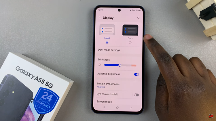 How To Enable & Disable Dark Mode On Samsung Galaxy A55 5G