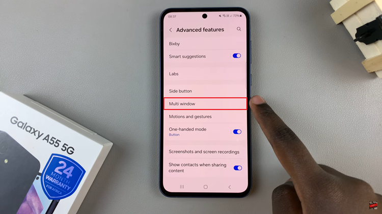 How To Enable & Disable Full Screen In Split Screen On Samsung Galaxy A55 5G