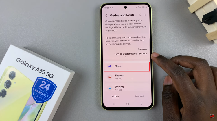 How To Enable & Disable Sleep Mode On Samsung Galaxy A35 5G