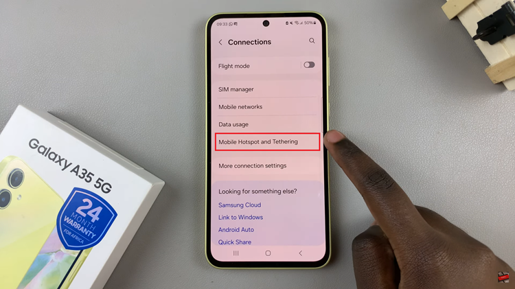 How To Enable Mobile Hotspot On Samsung Galaxy A35 5G