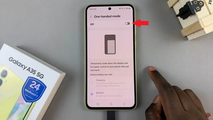 How To Enable One-Handed Mode On Samsung Galaxy A35 5G
