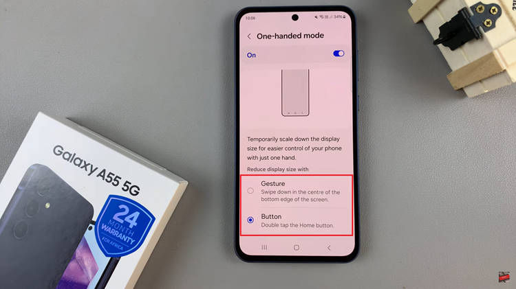 How To Enable One Handed Mode On Samsung Galaxy A55 5G