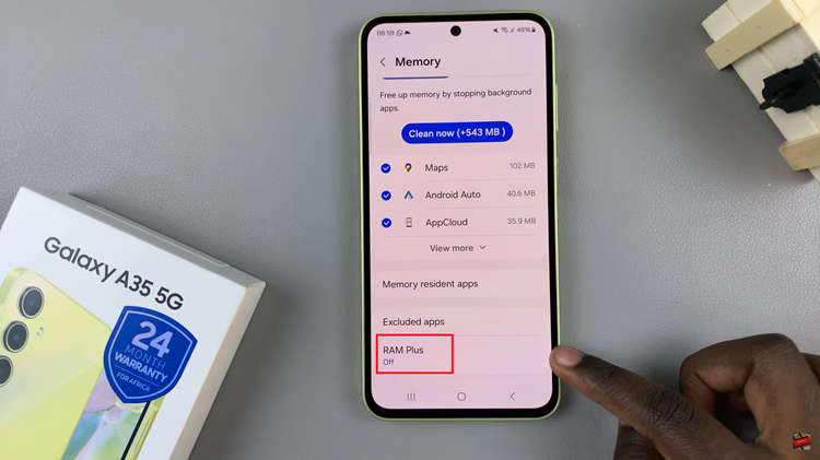 How To Enable RAM Plus On Samsung Galaxy A35 5G