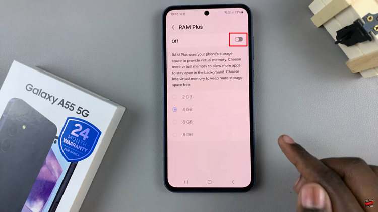 How To Enable RAM Plus On Samsung Galaxy A55 5G