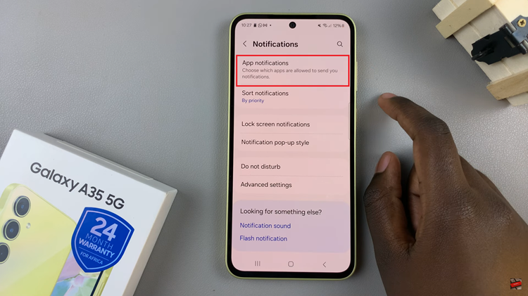 How To Enable Text Message Notifications On Samsung Galaxy A35 5G