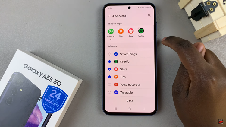 How To Hide Apps On Samsung Galaxy A55 5G