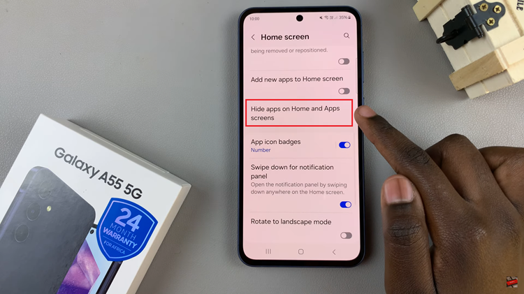 How To Hide Apps On Samsung Galaxy A55 5G