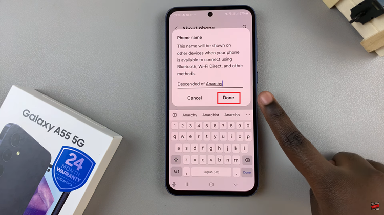 How To Rename Samsung Galaxy A55 5G