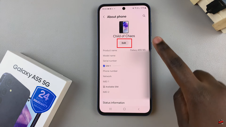 How To Rename Samsung Galaxy A55 5G