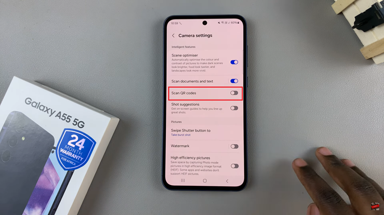 How To Scan QR Codes Using Samsung Galaxy A55 5G