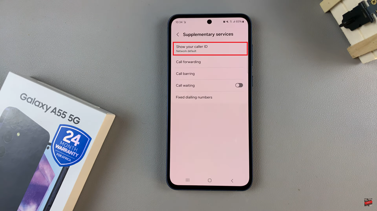 How To Show & Hide Caller ID On Samsung Galaxy A55 5G