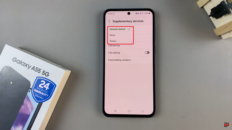 How To Show & Hide Caller ID On Samsung Galaxy A55 5G