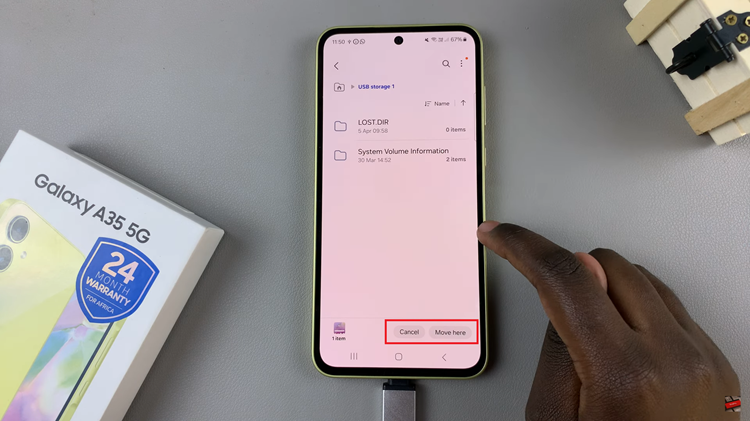 How To Transfer Files From Samsung Galaxy A35 5G To USB Flash Drive