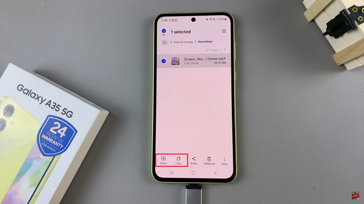 How To Transfer Files From Samsung Galaxy A35 5G To USB Flash Drive