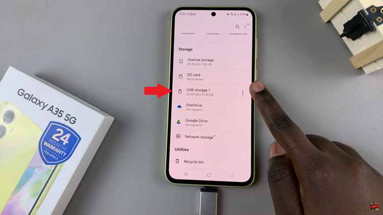 How To Transfer Files From USB Flash Drive To Samsung Galaxy A35 5G