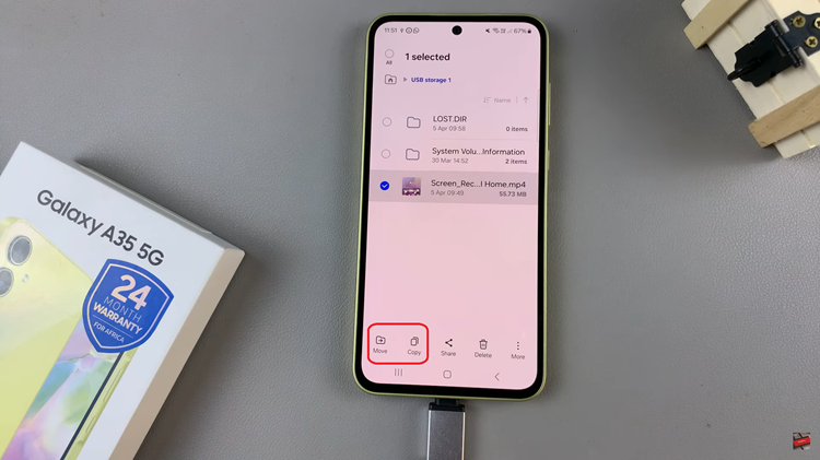 How To Transfer Files From USB Flash Drive To Samsung Galaxy A35 5G