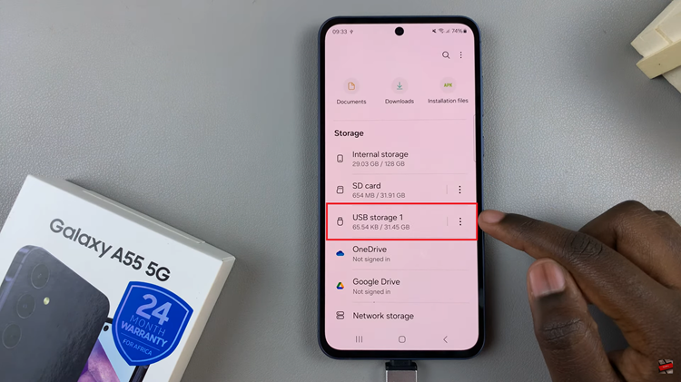 How To Transfer Files From USB Flash Drive To Samsung Galaxy A55 5G