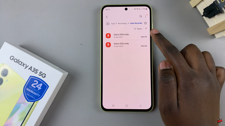 How To Transfer Voice Recordings To SD Card On Samsung Galaxy A35 5G