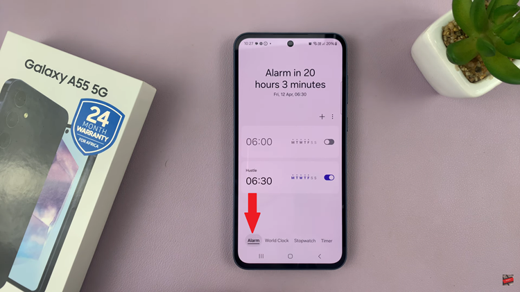 How To Turn OFF (Disable) Alarm On Samsung Galaxy A55 5G