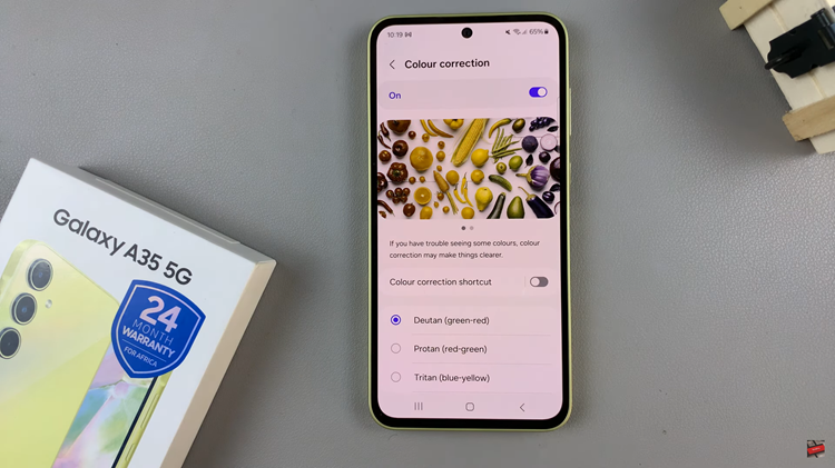How To Turn ON & OFF Color Correction On Samsung Galaxy A35 5G