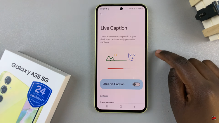 How To Turn ON & OFF Live Captions On Samsung Galaxy A35 5G