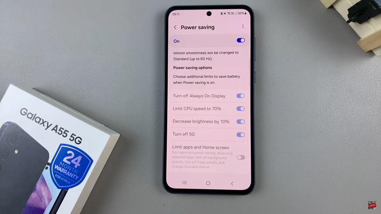 How To Turn ON & OFF Power Saving Mode On Samsung Galaxy A55 5G