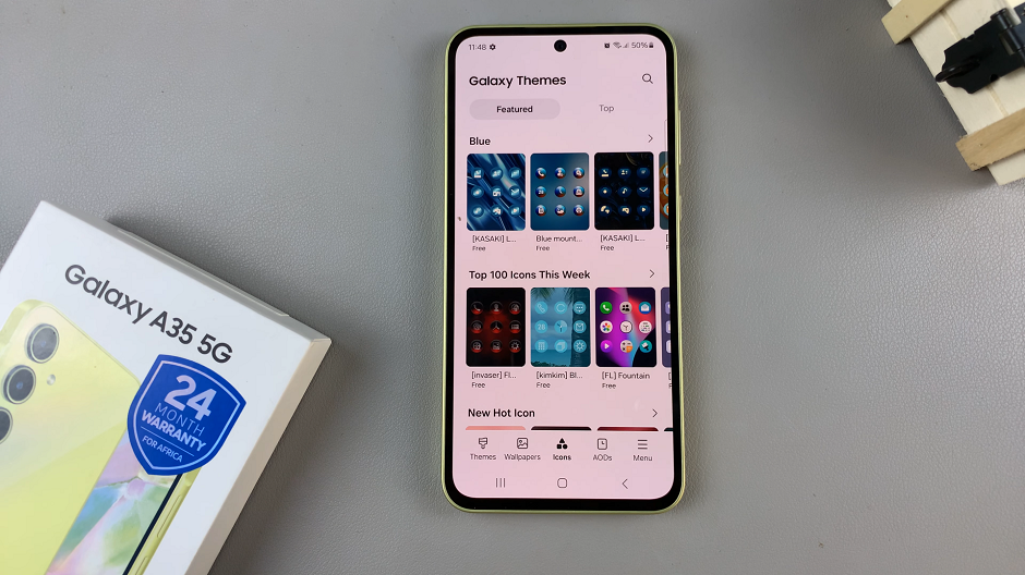How To Change Icon Theme On Samsung Galaxy A35 5G
