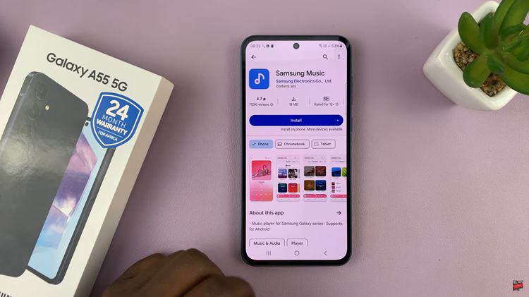 Install Samsung Music App On Samsung Galaxy A55 5G