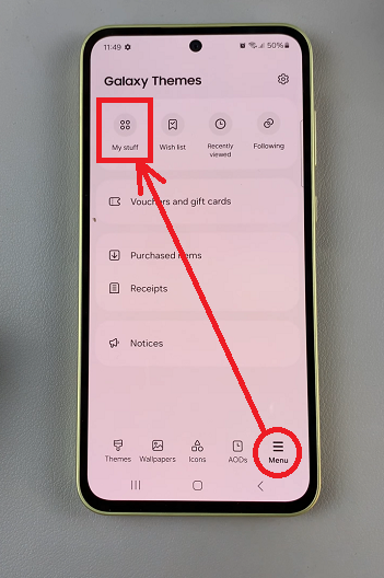 How To Revert To Default Icon Theme On Samsung Galaxy A35 5G