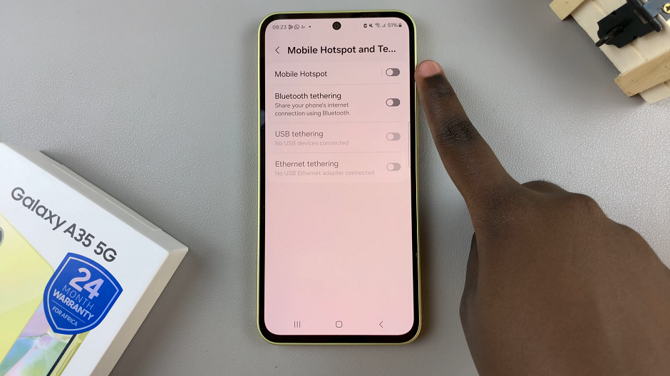 Change Mobile Hotspot Name & Password On Samsung Galaxy A35 5G