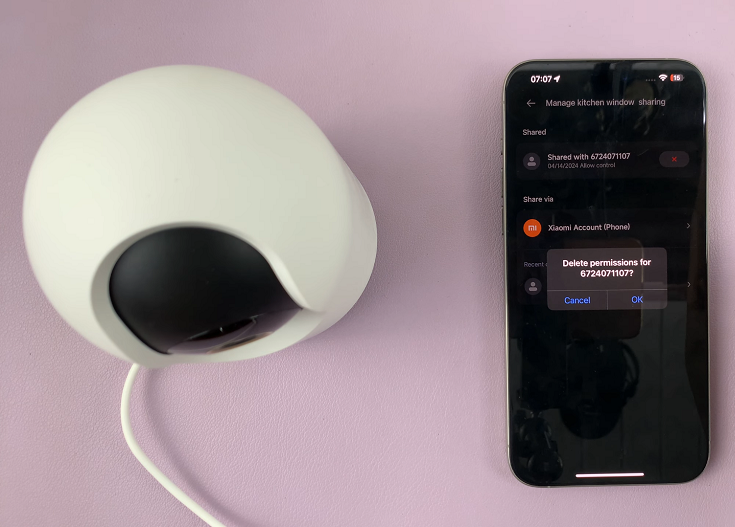 How To Revoke Access To Xiaomi Smart Camera C500 Pro