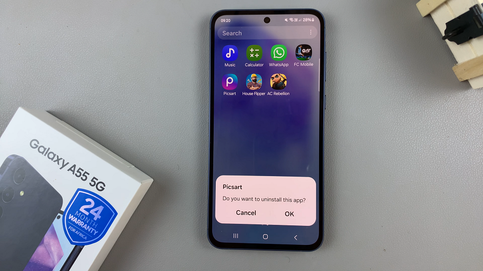 Uninstall Apps On Samsung Galaxy A55 5G