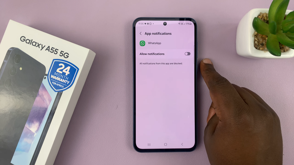 How To Read WhatsApp Notifications From Lock Screen Of Samsung Galaxy A55 5G