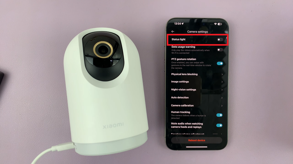 Turn OFF Status Light On Xiaomi Smart Camera C500 Pro