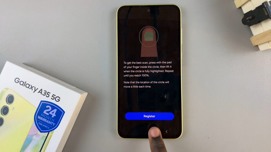 How To Add Another Fingerprint On Samsung Galaxy A35 5G