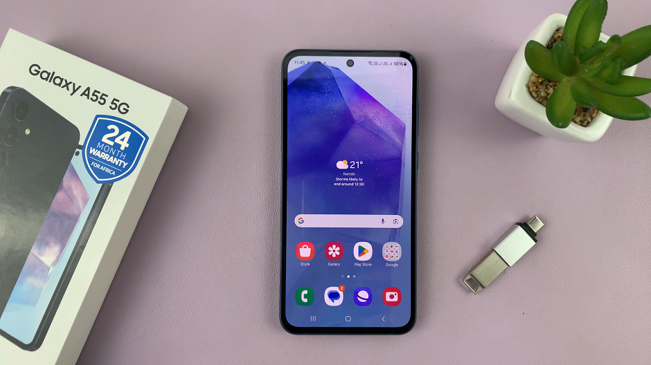 Safely Eject USB Devices From Samsung Galaxy A55 5G