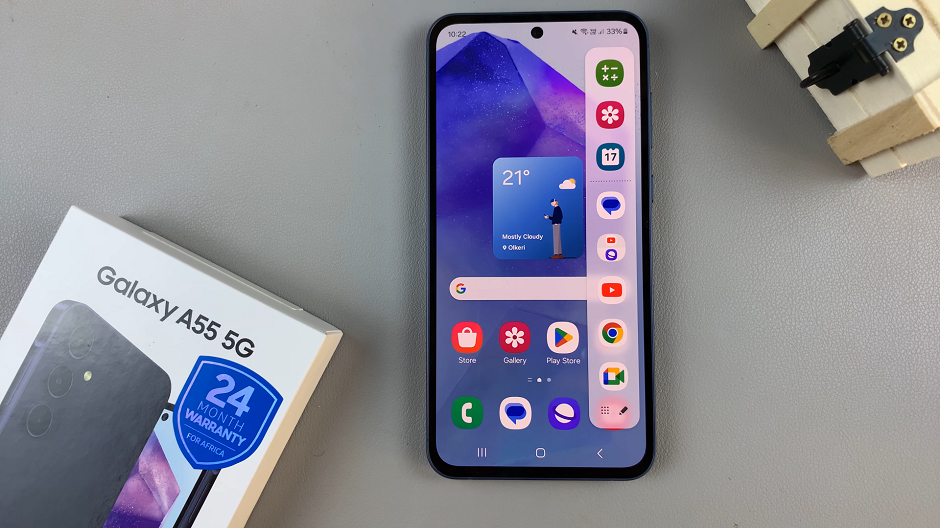 How To Move Edge Panel To Right/Left On Samsung Galaxy A55 5G