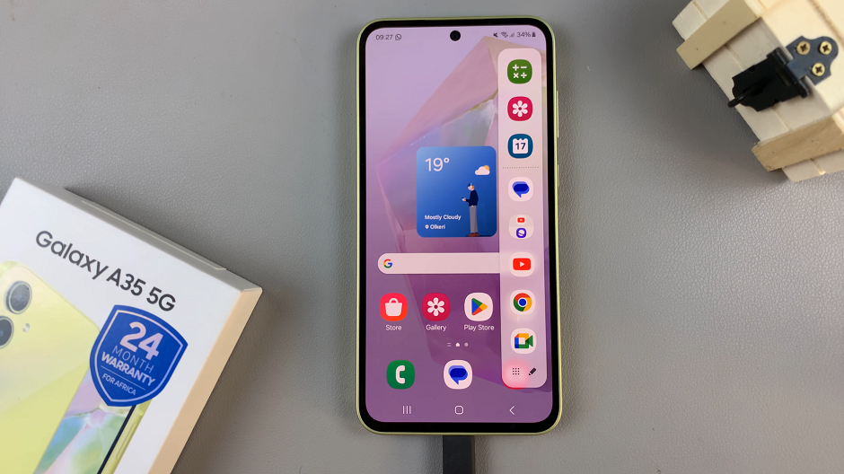 How To Move Edge Panel To Right/Left On Samsung Galaxy A35 5G