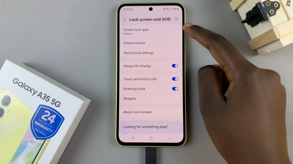 How To Change Screen Lock Type On Samsung Galaxy A35 5G