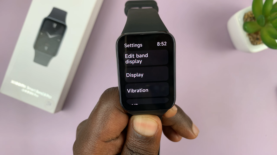 Open Settings On Xiaomi Smart Band 8 Pro