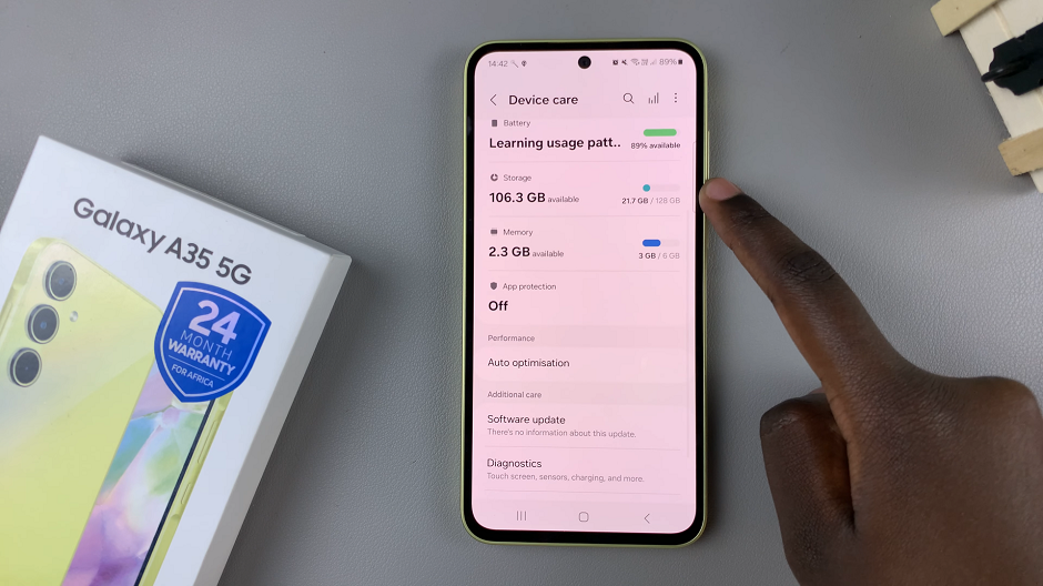 How To Check Internal Storage Capacity On Samsung Galaxy A35 5G