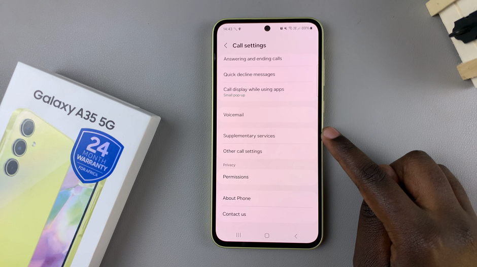 How To Disable Call Waiting On Samsung Galaxy A35 5G