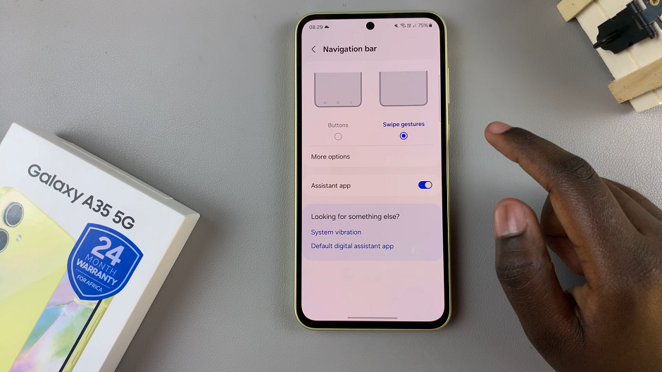 Switch Between Gestures & Navigation Buttons On Samsung Galaxy A35 5G