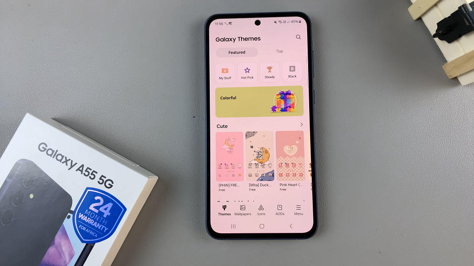 How To Change Theme On Samsung Galaxy A55 5G